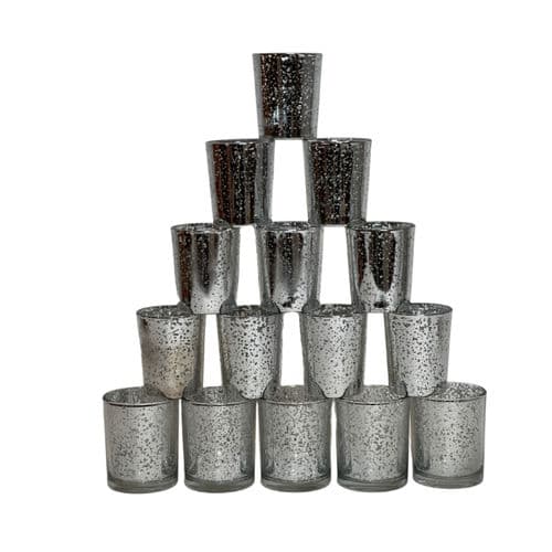 (11) Silver Mercury Votives