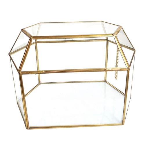 Gold/Glass Card Box