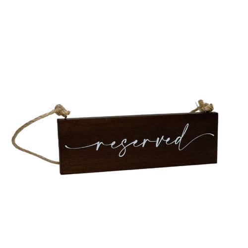 Reserved Signs