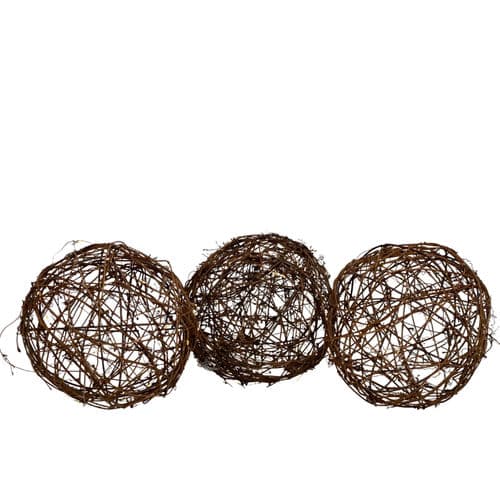 Wicker Lighted Balls